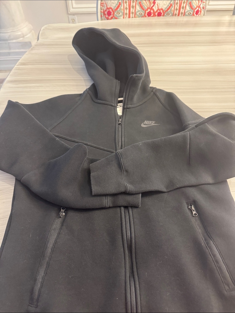 Nike Black Full-Zip Hooded Performance Jacket